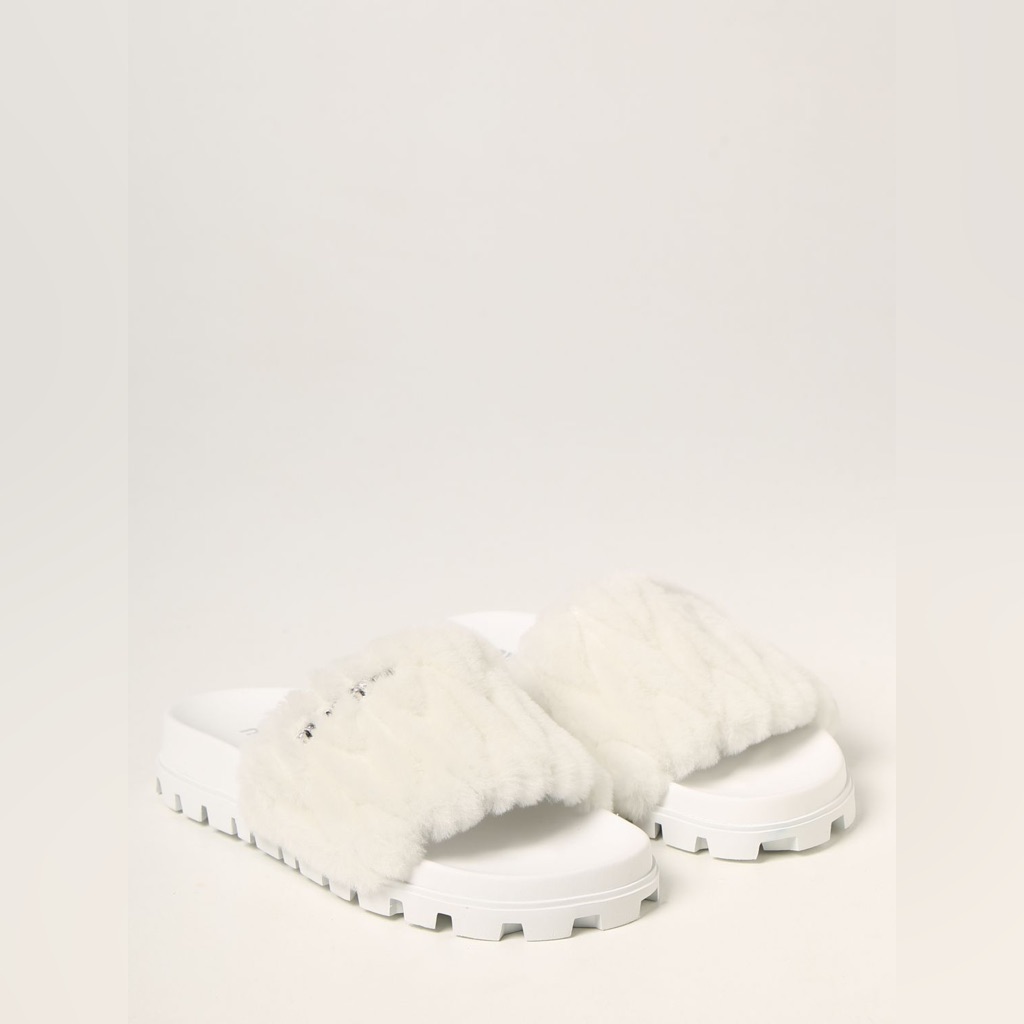 Miu Miu Faux Fur Slides